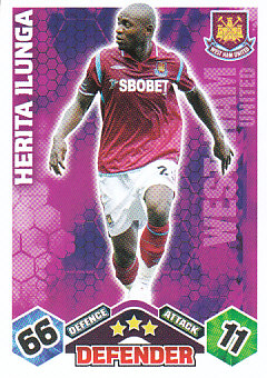 Herita Ilunga West Ham United 2009/10 Topps Match Attax #308